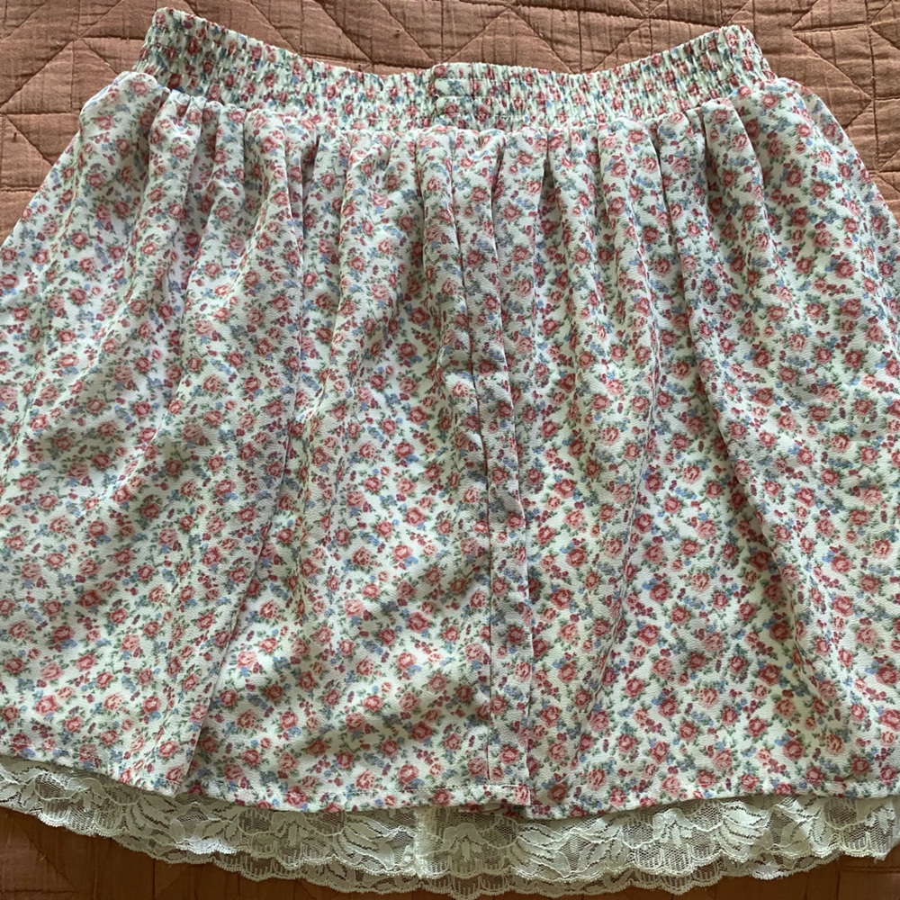 forever 21 floral skirt